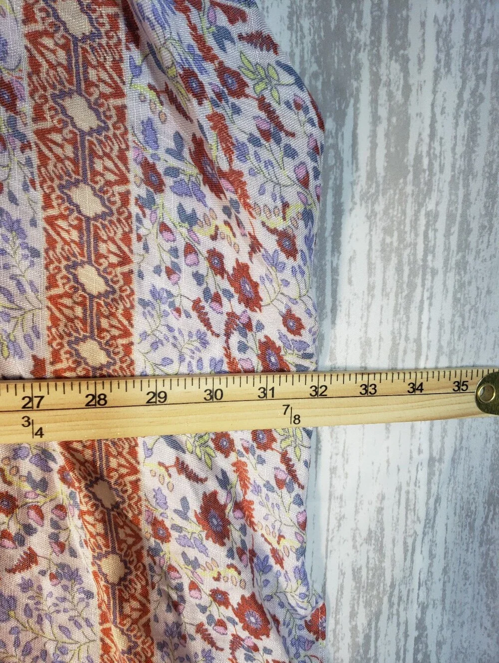 Lucky Brand Printed Boho Kimono bohemian open-front One Size